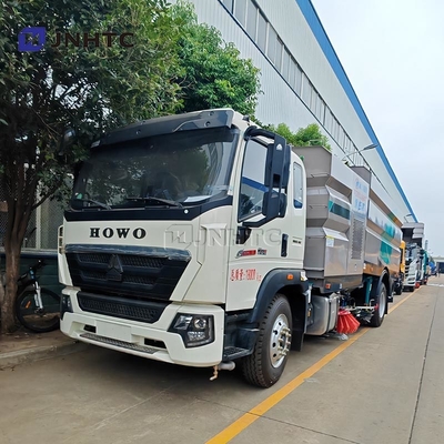 HOWO Road Sweeper Truck 4X2 Mounted Road Salt Spreader Snow Cleaning Truck