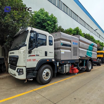 HOWO Road Sweeper Truck 4X2 Mounted Road Salt Spreader Snow Cleaning Truck