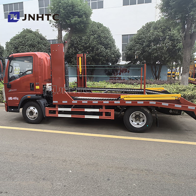 Towing 3 Cars Sinotruk HOWO 4X2 Double Deck 5t 6t Diesel Fuel Fully Landed Wrecker Rescue Vehicle Flatbed Tow Truck
