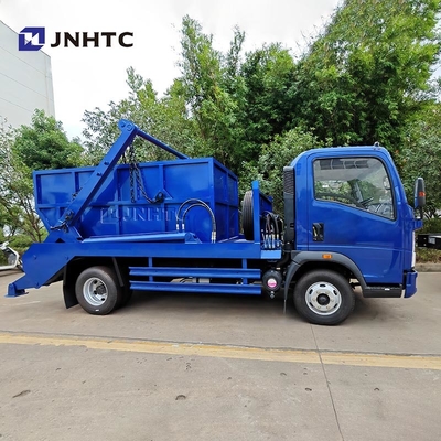 NEW HOWO Garbage Truck 4X2 5CBM 10CBM  Hook Arm Garbage Truck For Sale