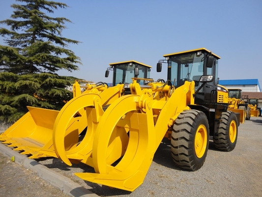 ISO 9000 Certified Heavy Equipment Dump Truck 5 Ton Wheel Loader With Wood Grab