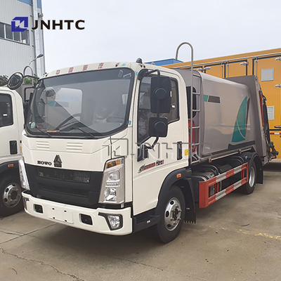 Fast Speed New HOWO 6 Wheel 5-15cbm Trash Bin Cleaning Garbage Truck