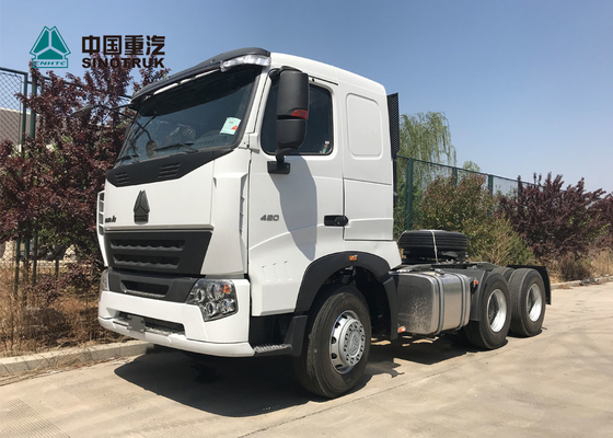 HOWO A7 420 HP 6X4 Tractor Trailer Truck / Diesel Tractor Truck HF7 Front Axle