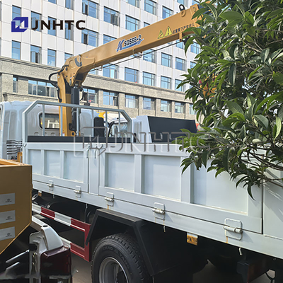 China Top Howo 4x2 Light Cargo Truck Mounted Crane Hydraulic 3Ton 4Ton 5Ton Telescopic Pickup Boom Crane For Sale