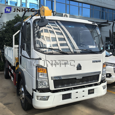 China Top Howo 4x2 Light Cargo Truck Mounted Crane Hydraulic 3Ton 4Ton 5Ton Telescopic Pickup Boom Crane For Sale