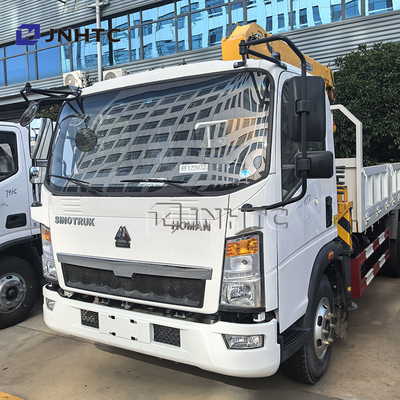 China Top Howo 4x2 Light Cargo Truck Mounted Crane Hydraulic 3Ton 4Ton 5Ton Telescopic Pickup Boom Crane For Sale