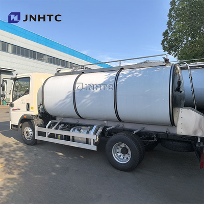 HOWO 8cbm Fuel Tanker Truck Light Duty Oil Tank Truck Mobile Refueling Truck Aluminum Fuel Tanks For Sale