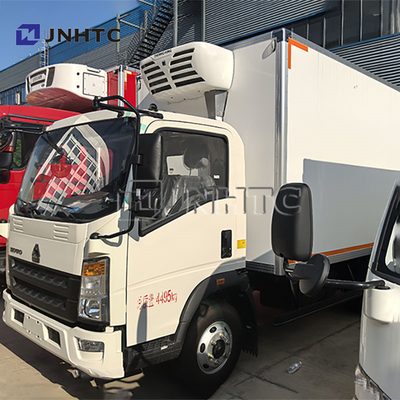 HOWO 6 Wheels Refrigerated Truck Small Refrigerated Truck Ice Cream Transport Freezer Van Truck For Sale