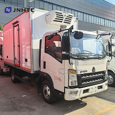 HOWO 6 Wheels Refrigerated Truck Small Refrigerated Truck Ice Cream Transport Freezer Van Truck For Sale