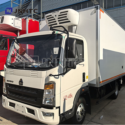 HOWO 6 Wheels Refrigerated Truck Small Refrigerated Truck Ice Cream Transport Freezer Van Truck For Sale