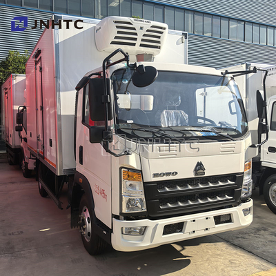 HOWO 6 Wheels Refrigerated Truck Small Refrigerated Truck Ice Cream Transport Freezer Van Truck For Sale