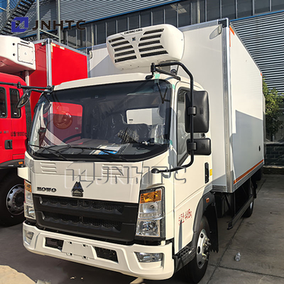 HOWO 6 Wheels Refrigerated Truck Small Refrigerated Truck Ice Cream Transport Freezer Van Truck For Sale