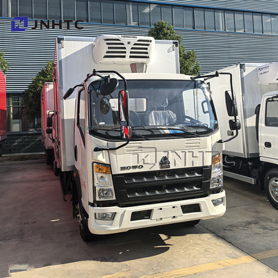 HOWO 6 Wheels Refrigerated Truck Small Refrigerated Truck Ice Cream Transport Freezer Van Truck For Sale