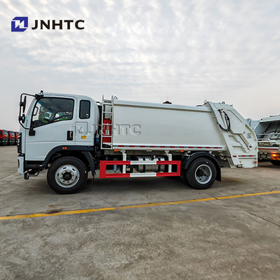 HOWO Light Waste Collection Garbage Compactor Truck Price Dimensions Automatic Feeding