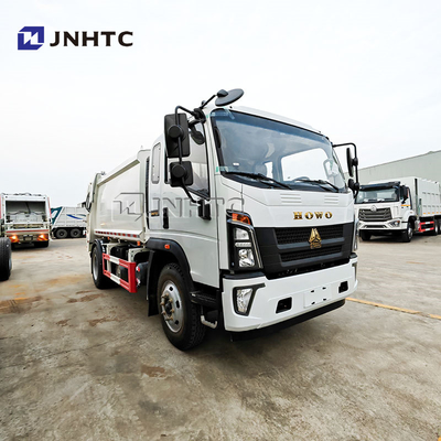 HOWO Light Waste Collection Garbage Compactor Truck Price Dimensions Automatic Feeding