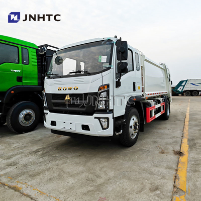 HOWO Light Waste Collection Garbage Compactor Truck Price Dimensions Automatic Feeding