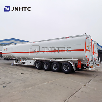 4 Axles 75000L Iron Steel Fuel Tank Semi Triler For Sale