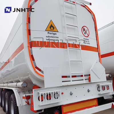 4 Axles 75000L Iron Steel Fuel Tank Semi Triler For Sale
