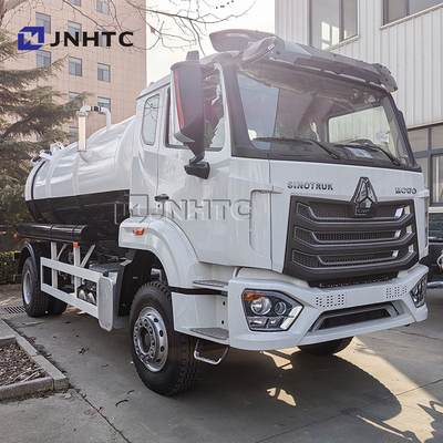 Best Selling HOWO 4*2 5m3 Vacuum Sewage Suction Truck  For Sale