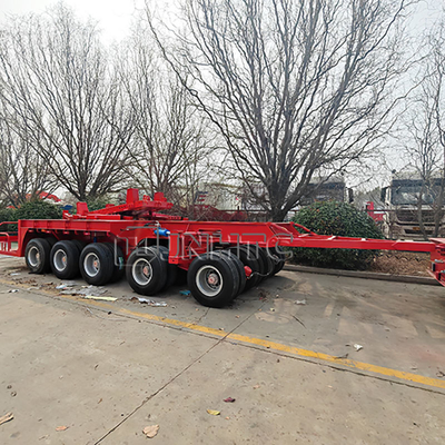 Gooseneck Lowbed Trailer Lowboy Axle 60 Tons 4 Axles Steel Truck Trailers Low Bed Truck Trailer