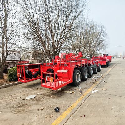 Gooseneck Lowbed Trailer Lowboy Axle 60 Tons 4 Axles Steel Truck Trailers Low Bed Truck Trailer