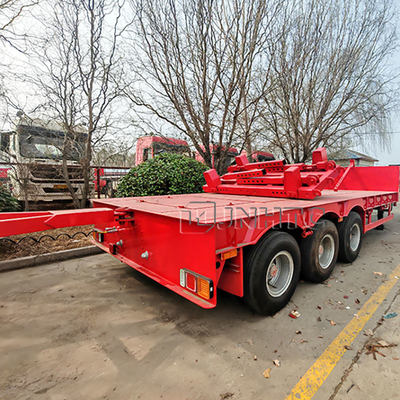 Gooseneck Lowbed Trailer Lowboy Axle 60 Tons 4 Axles Steel Truck Trailers Low Bed Truck Trailer