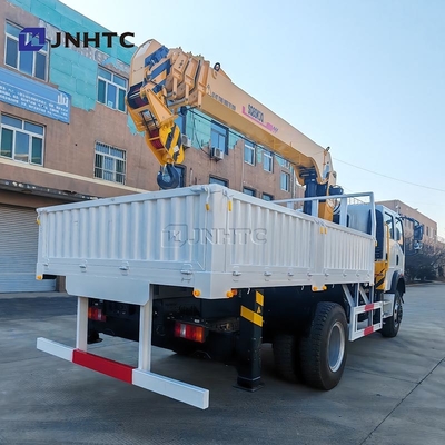 Howo Mini 4*4 6 Wheeler Double Row Cab Cargo Truck With Telescopic Boom Crane Truck