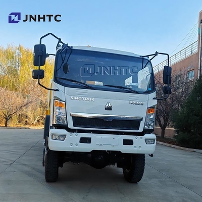 Howo Mini 4*4 6 Wheeler Double Row Cab Cargo Truck With Telescopic Boom Crane Truck