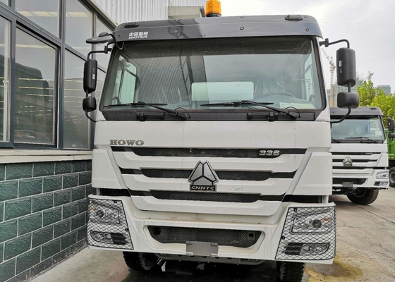 White 10CBM Concrete Mixer Truck , RHD 10 Wheels Concrete Mixer Pump Truck