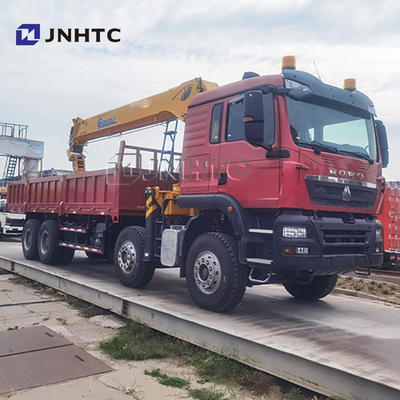 Factory Price SINOTRUK HOWO TX 371HP 20Ton CargoTruck Mounted Straight Boom Crane for Sale