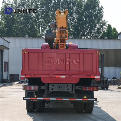 Howo TX Cargo Truck Mounted Crane 8x4 12ton To 20 Ton Straight Arm Crane  Truck
