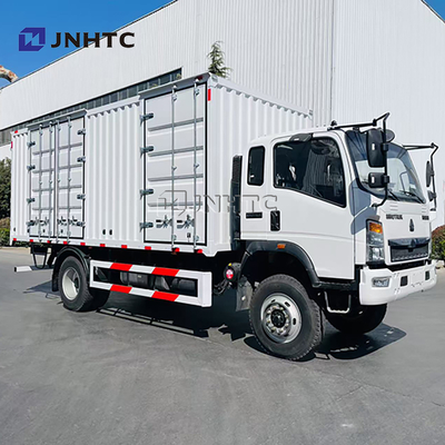 New HOMAN 6 Wheel 5-8ton Van Box Type Cargo Truck Diesel with Yuchai Engine Side Door Opening