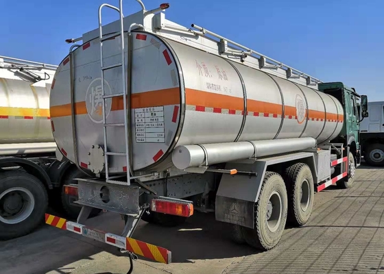 6 * 4 371hp Fuel Tank Truck 21cbm For Hazardous Chemicals Transportation