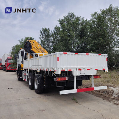 HOWO 6x4 400HP Cargo Truck Crane Lorry Truck Mounted With 14T Crane to Africa