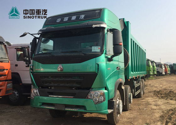 Euro 4 420HP High Roof Cab HOWO A7 Dump Truck With Double Bunker For Phillipine