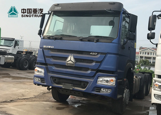 6 X 4 10 Wheels Prime Mover Truck Euro2 420hp Heavy Duty Tractor Head