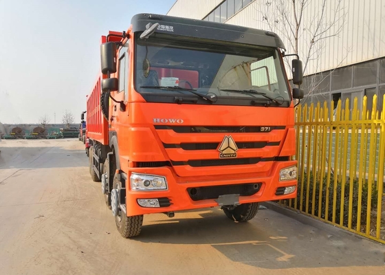 8x4 Heavy Duty Dump Truck Of HOWO7 Sinotruk , 12 Wheels 25M3 50 Ton Dump Truck