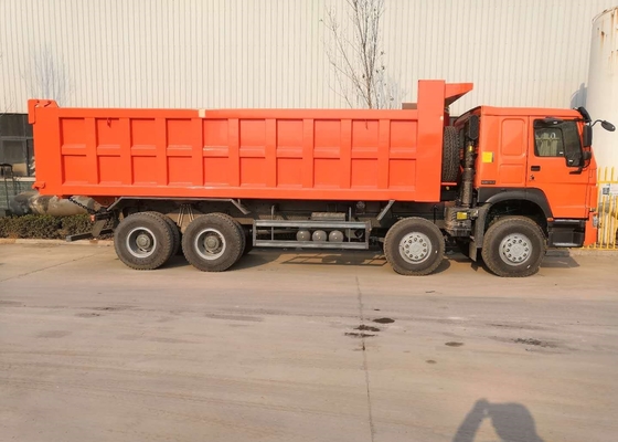 8x4 Heavy Duty Dump Truck Of HOWO7 Sinotruk , 12 Wheels 25M3 50 Ton Dump Truck