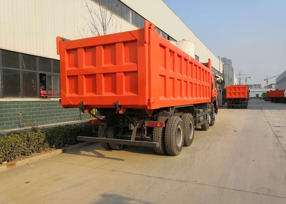 8x4 Heavy Duty Dump Truck Of HOWO7 Sinotruk , 12 Wheels 25M3 50 Ton Dump Truck