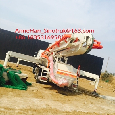 Iso Ccc 37m Concrete Pump Trailer HOWO Concrete Mixer Truck Energy Saving
