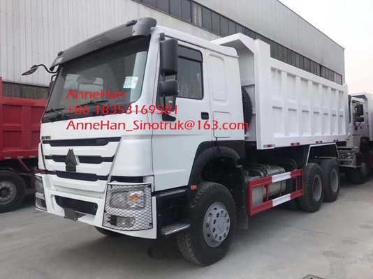 White Color Sinotruk Howo7 Heavy Duty Dump Truck , 10 Wheeler 20 Tons 6x4 Tipper Truck