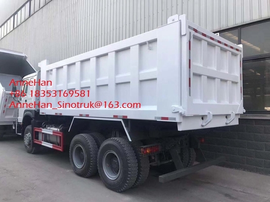 White Color Sinotruk Howo7 Heavy Duty Dump Truck , 10 Wheeler 20 Tons 6x4 Tipper Truck