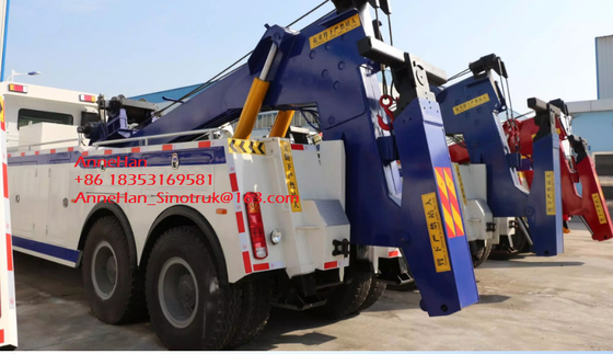 360 Degree Rotation Crane Wrecker Tow Heavy Cargo Truck For Broken Car Tow