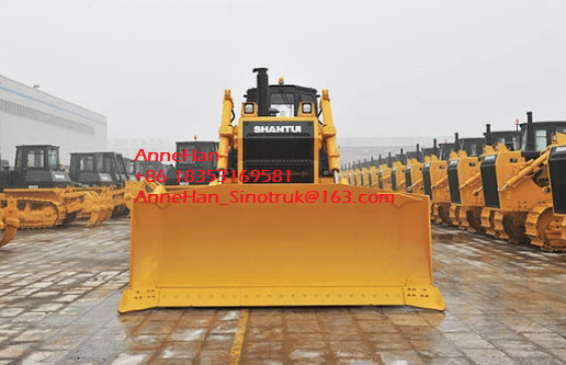 Yellow Color Shantui SD32 Small Bulldozer Equipment With Cummins Engine