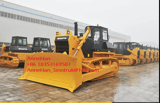 Yellow Color Shantui SD32 Small Bulldozer Equipment With Cummins Engine
