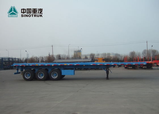 CIMC Tri - Axle Heavy Duty Semi Trailers 40ft High Flatbed Trailer With BPW Axles