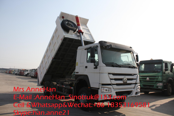 Front Lift Dump Truck Heavy Duty Sinotruk Howo7 40T 18M3 6x4 10 Wheels