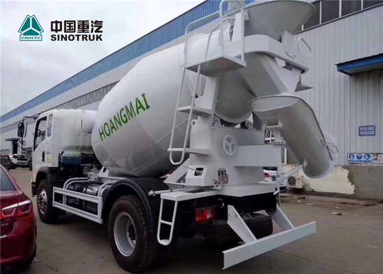 Howo 4x2 4CBM Mini Concrete Mixer Truck with White Color is Ready in Factory