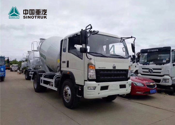 Howo 4x2 4CBM Mini Concrete Mixer Truck with White Color is Ready in Factory