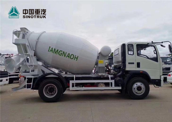 Howo 4x2 4CBM Mini Concrete Mixer Truck with White Color is Ready in Factory